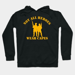 Not All Heroes Wear Capes (gold) Hoodie